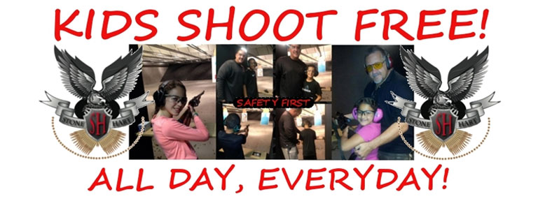 Kids Shoot Free at Stone Hart Kids Shoot Free at Stone Hart | Safety First | Indoor Shooting Range
